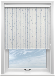 Bamboo Stripe, Spa Blue - Twist&Fit Roller Blind
